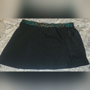 Swim By Chuck Handy Skirt Leopard Trim At Waist Sz 20W